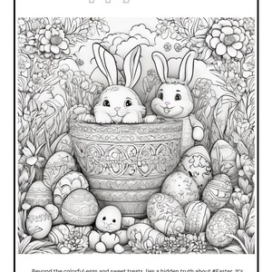 Coloring Book Kids Easter