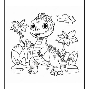 Coloring Pages Dinosaur, Coloring Book Dinosaur, Children Coloring Books Gifts for Kids image 4