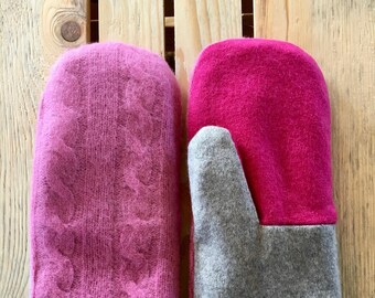 Recycled Wool Sweater Mittens