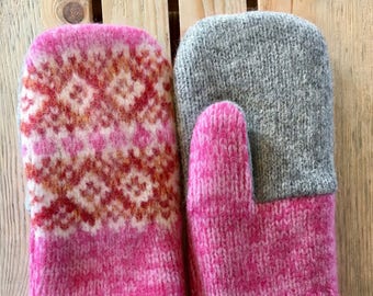 Recycled Wool Sweater Mittens