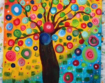 Contemporary Impressionist Tree Painting