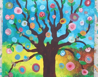 Contemporary Impressionist Tree Painting