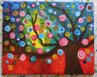 Contemporary Impressionist Tree Painting