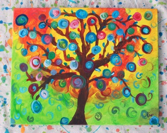 Contemporary Impressionist Tree Painting