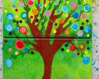 Contemporary Impressionist Tree Painting