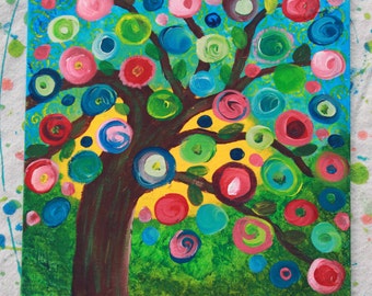 Contemporary Impressionist Tree Painting