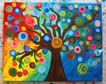 Contemporary Impressionist Tree Painting 162034