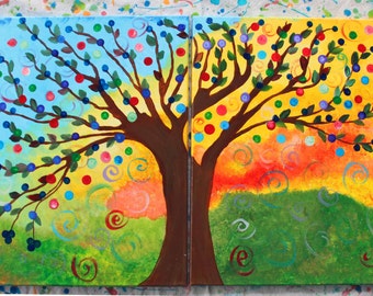 Contemporary Impressionist Tree Painting