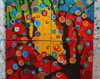 Contemporary Impressionist Tree Painting 111432