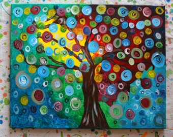Contemporary Impressionist Tree Painting 162033