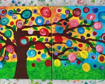 Contemporary Impressionist Tree Painting