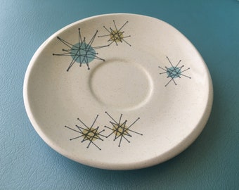 Classic Iconic Eames Era Franciscan Starburst Space Age Freeform Collectible 6 Inch Ceramic 1953-1958 Saucer