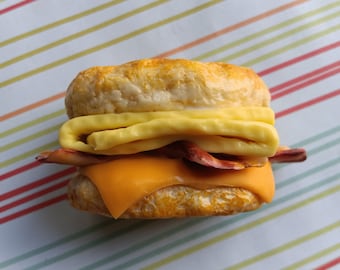 Bacon, egg, and cheese biscuit magnet
