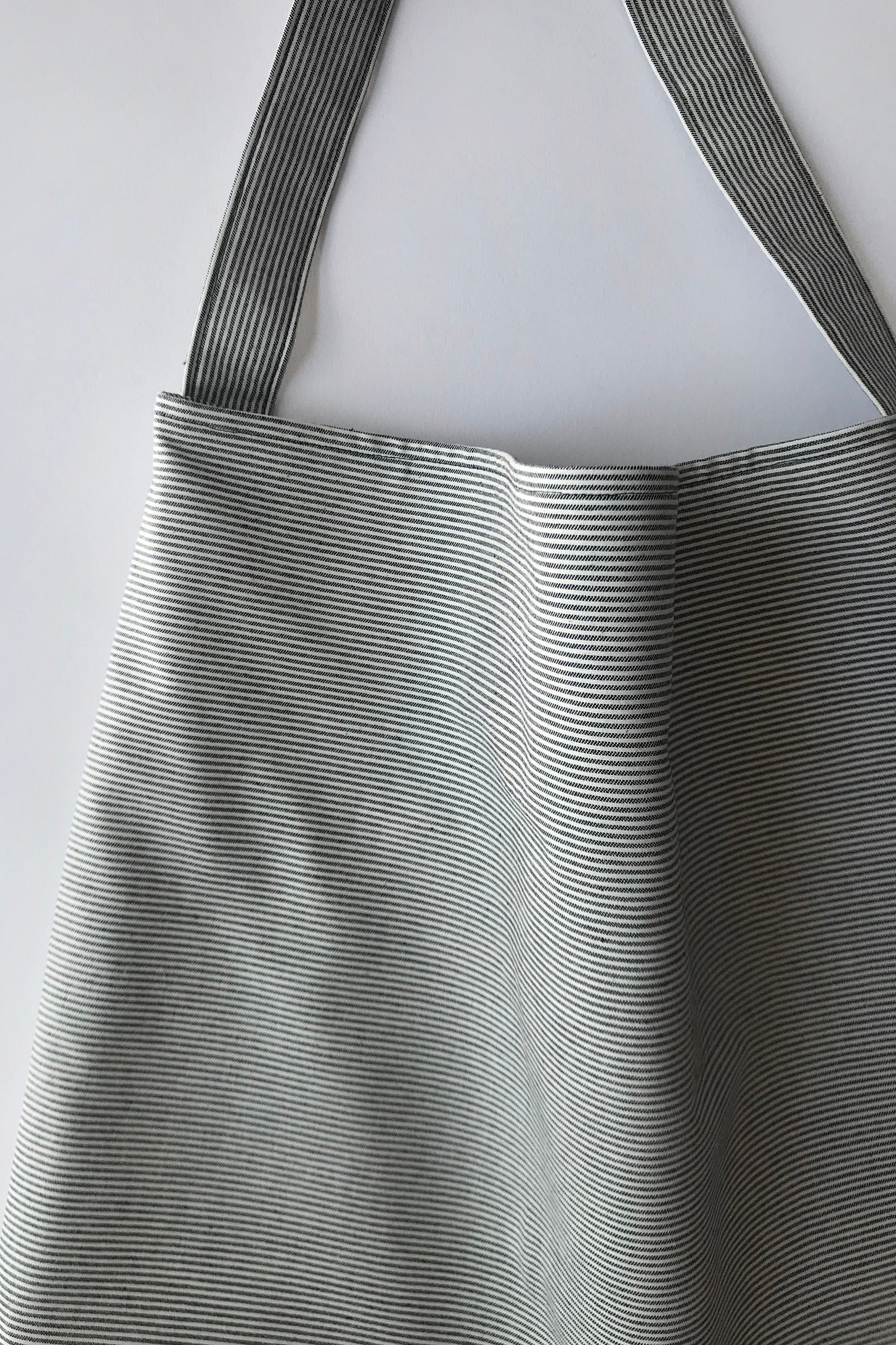 Tote Bag Blue White Stripe Etsy Canada