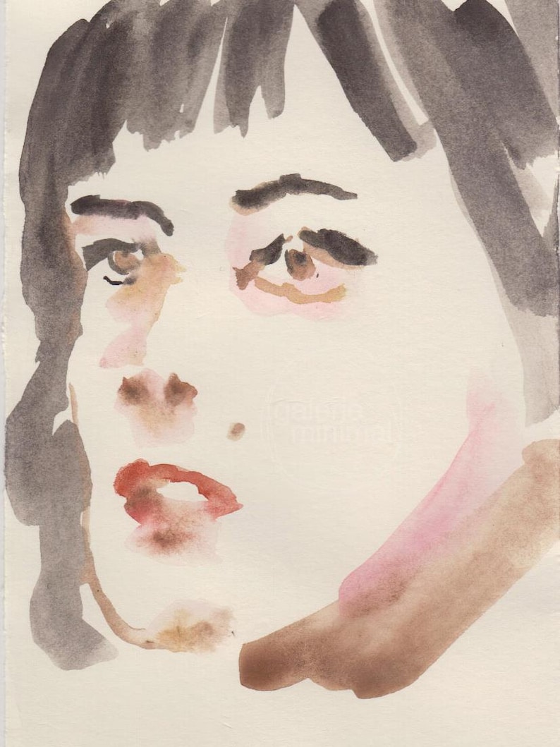 Demi Moore Original Watercolor Portrait Study on Paper Etsy Demi Moore Original Watercolor Portrait Study on Paper Etsy