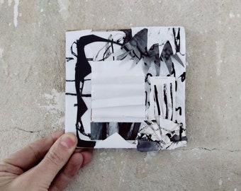 Modernes Minimalistisches Original Papiercollage Wandobjekt