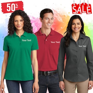 Personalized Shirt - Polos - Jackets - Text - Custom Long Sleeves