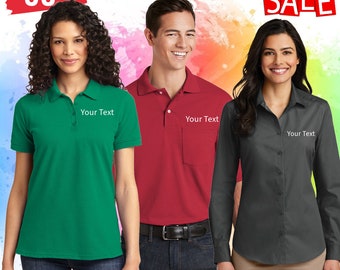 Personalized Shirt - Polos - Jackets - Text - Custom Long Sleeves