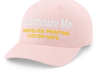 Custom Embroidery Soft Brushed Canvas Cap - Stitch Caps with Logo or Text