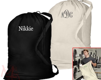 Personalized, Large laundry bag, Graduation Gift, Grad Gift, Monogram, Large gift bag, gift for her, gift for him, student