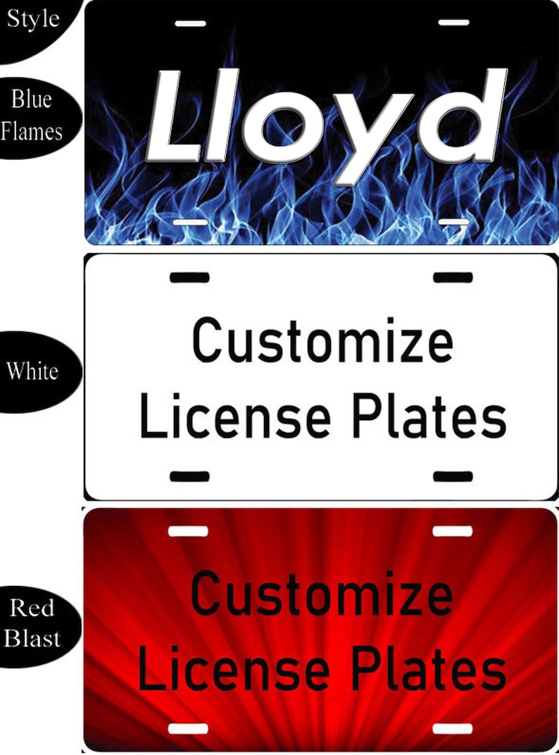 Personalized Custom License Plate Custom License Plate for - Etsy