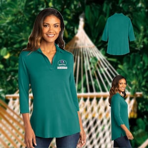Port Authority ® Ladies Luxe Knit Tunic - Add name, business Name or  Logo - Digital Printed