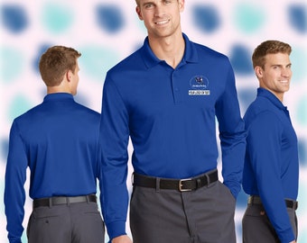 Embroidered CornerStone® Select Snag-Proof Long Sleeve Polo - Add name, business Name or On file Logo