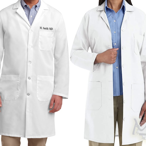White Lab Coat Personalize - Etsy