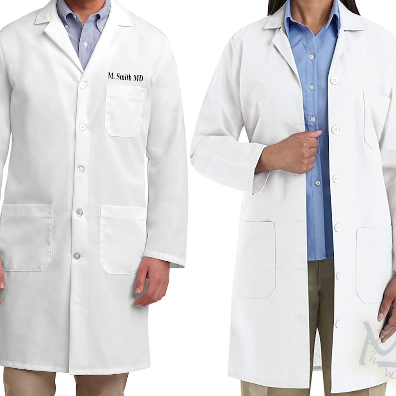 Embroidered Lab Coat Mens - Etsy