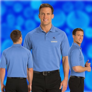 Embroidered  Custom Port Authority® Dry Zone® Ottoman Polo- Add Logo, Name, Text