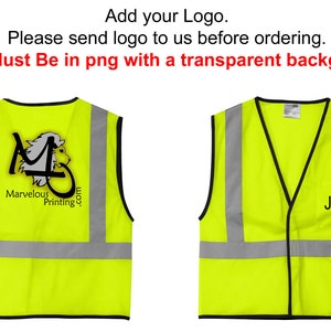 Personalized Safety Vest CornerStone ANSI 107 Class 2 Mesh One-Pocket Vest Add Text image 2