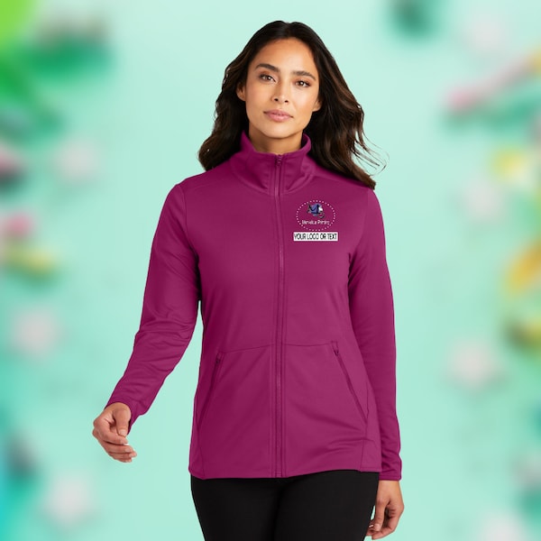 Embroidered Ladies Accord Stretch Fleece Full-Zip - Add Logo, Text, or Name
