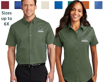 Embroidered Port Authority® Short Sleeve Easy Care Shirt for Ladies and Men