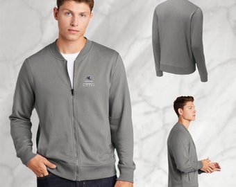 Embroidered Sport-Tek® Lightweight French Terry Bomber - Add Text, Logo, Name or Company Name