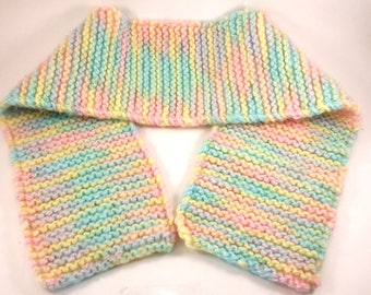 Small/Short Soft Colored 100% Acrylic Scarf, Child's Scarf