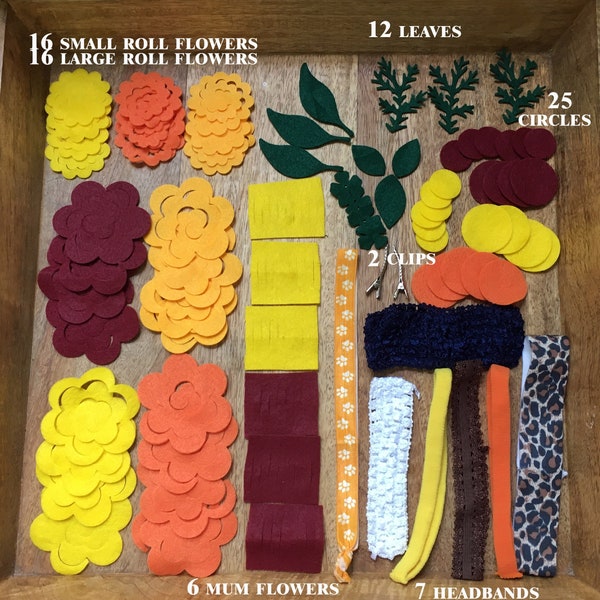 84 Piece Fall Flower Craft Kit