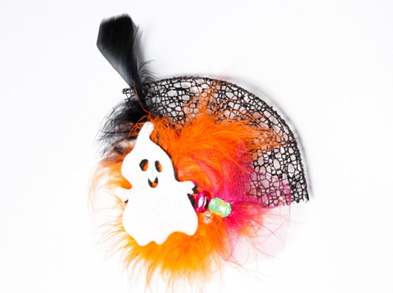 Happy Ghost Halloween Fascinator image 1