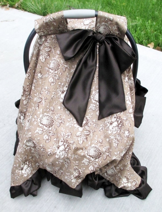 Items similar to Baby Carrier Cover Girl Canopy Shabby Chic with