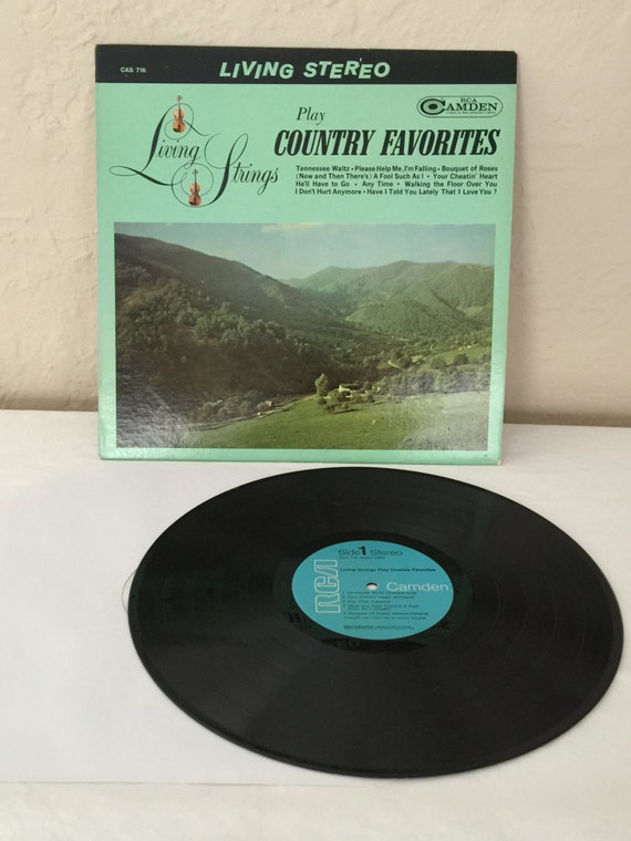 Living Strings Play Country Favorites Vintage Vinyl Record Etsy