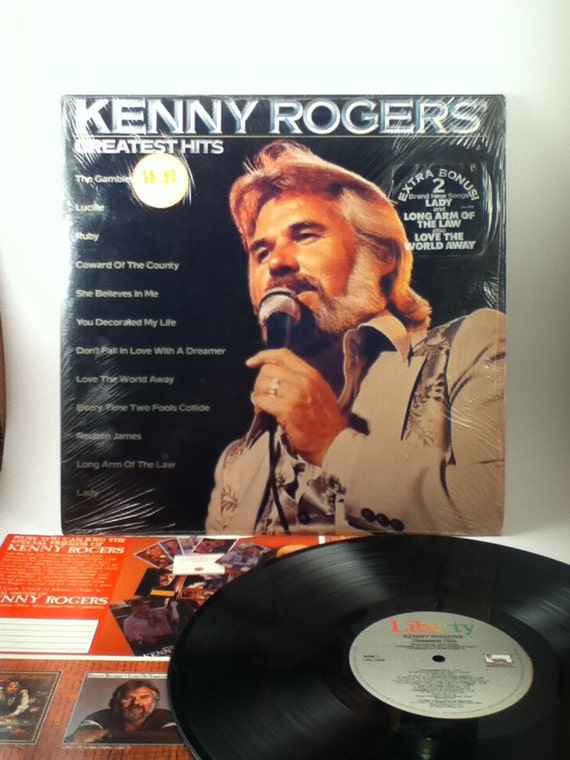 Kenny Rogers Greatest Hits Vintage Vinyl 33 Record Album Lp Etsy