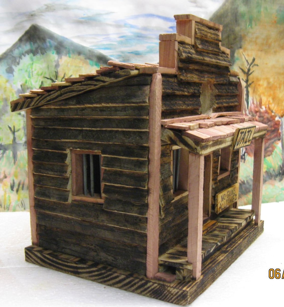 Old Western Style Jail Birdhouse Etsy
