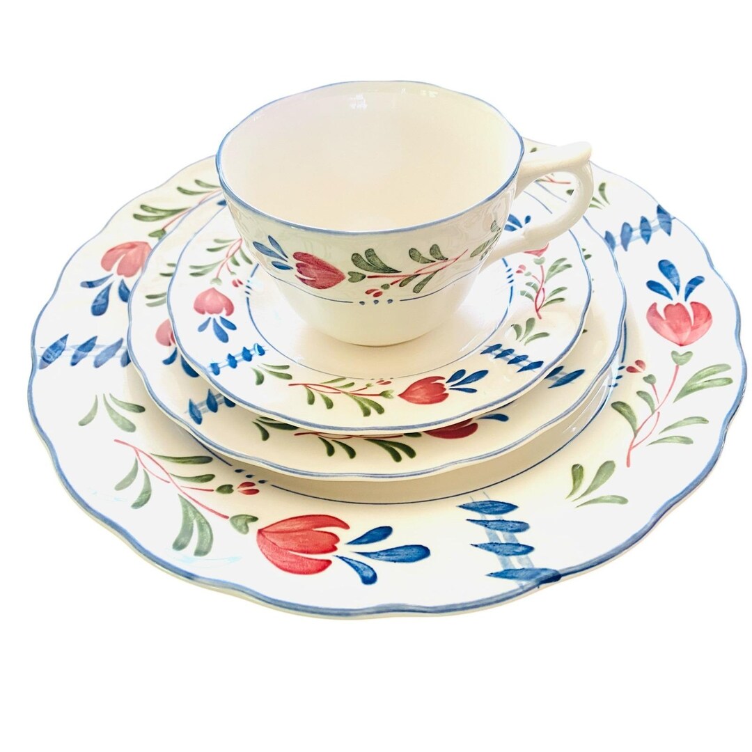 Nikko Avondale Provincial Designs Set of 4 Pc Dinnerware Set Dinner ...