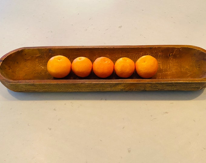 Hardwood Handcarved Oblong Bowl, Fruit, Bread, Appetizers Dining Decor ...