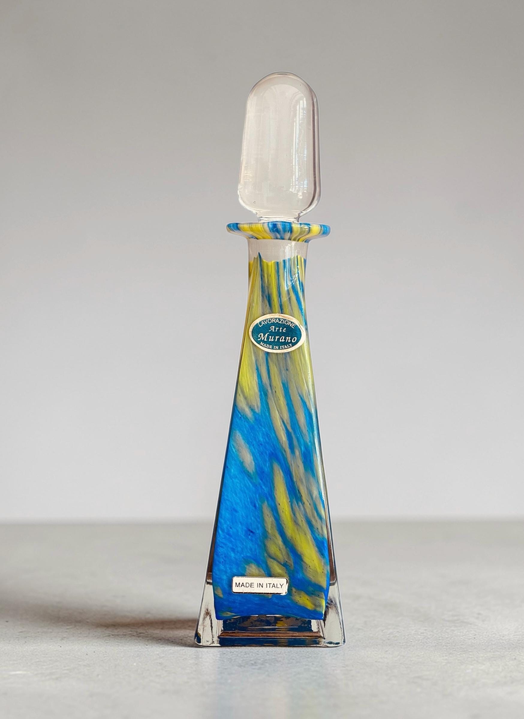 Murano Blue Glass Decanter - Etsy