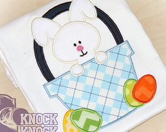 Personalized Easter Bunny Appliqued Shirt | Custom Kids Tee