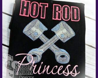 Hot Rod Princess Embroidered Shirt