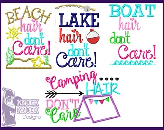 Hair Don't Care SAMPLE SHIRT Sale | Boat Hair Don't Care Shirt | Beach Hair Don't Care | Camping Hair Don't Care | Lake Hair Don't Care