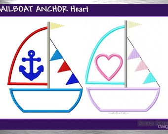 Sailboat Applique Shirt | Personalized Beach Theme (SAMPLE SALE)