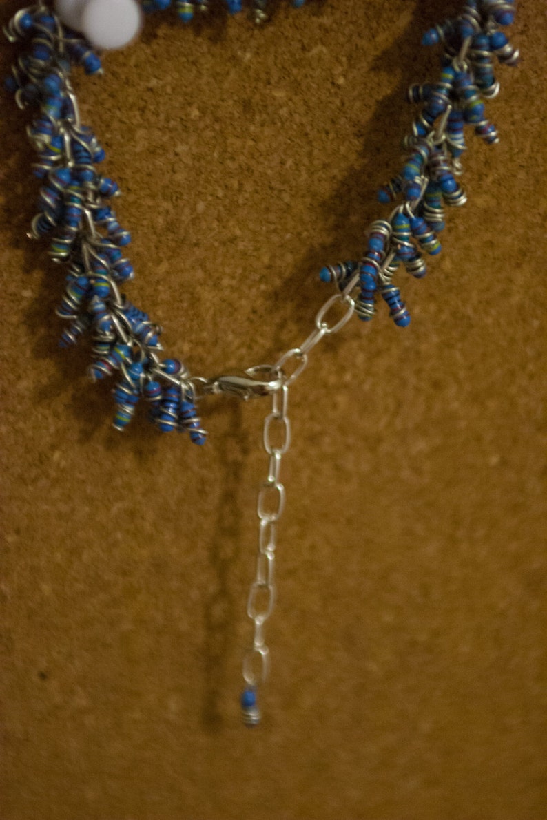 Blue Resistor Cluster Bracelet image 3