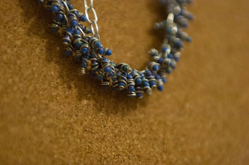 Blue Resistor Cluster Bracelet image 2